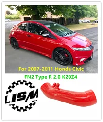 1PC Silicone Air Intake Hose For 2007-2011 Honda Civic FN2 Type R 2.0 K20Z4 Replacement Auto Part 2008 2009 2010