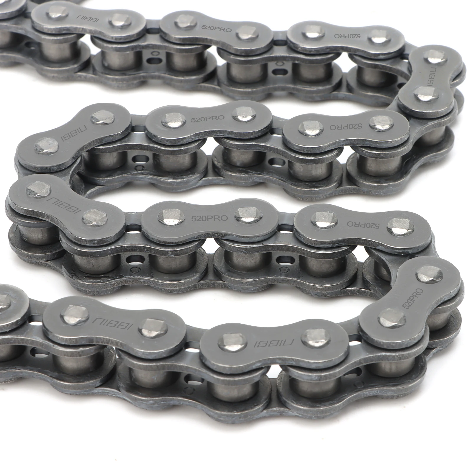 NIBBI Motorrad 520F19 Kette 114 116 118 120 Glieder Antriebskette für 300 cc-600 cc Motor Yamaha KTM Motocross ATV Pit Dirt Bike – Detail 2