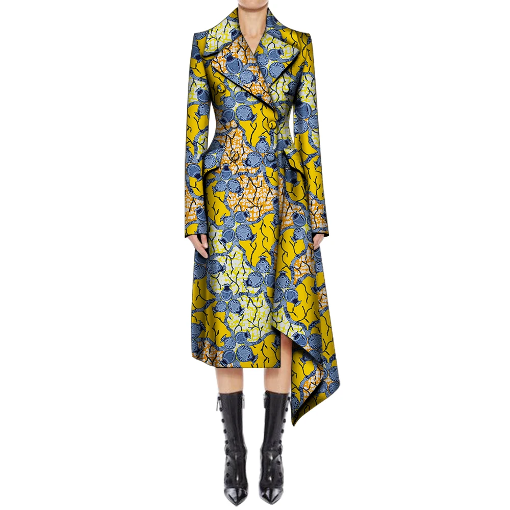 

Одежда с африканским принтом, плащи с длинными рукавами, верхняя одежда, ветровка, женская африканская одежда WY6088