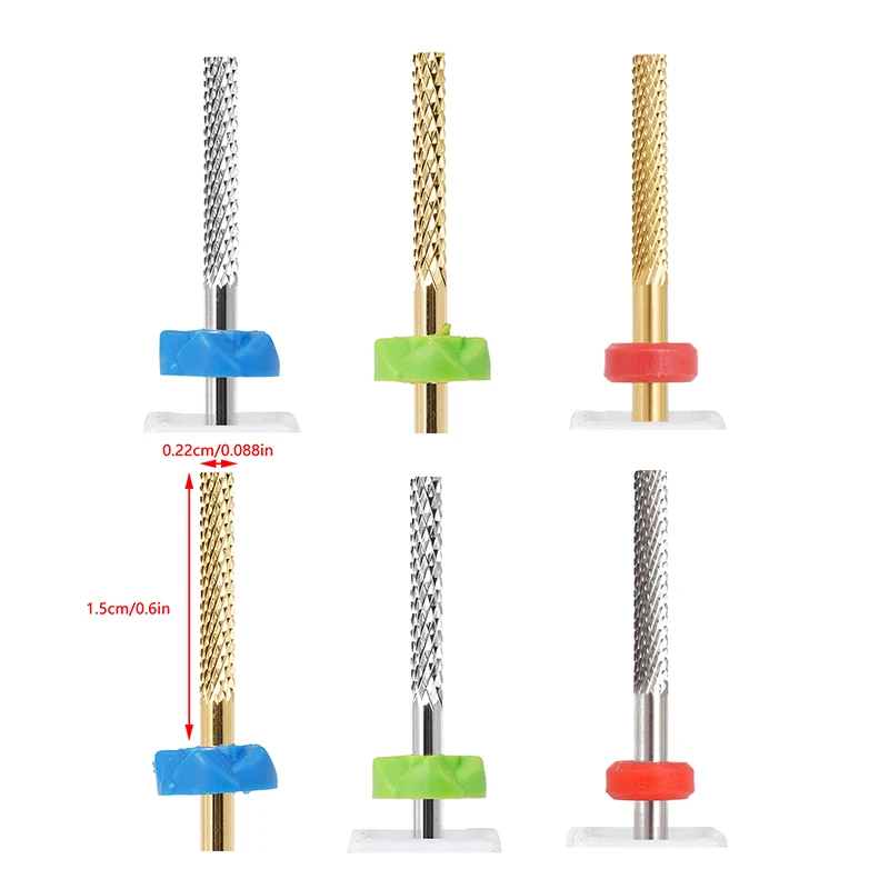 Broca para unhas 3/32 '', profissional, removedor de cutícula, para broca de unhas, brocas de carboneto de segurança, tecnologia de unhas para salão de beleza doméstico