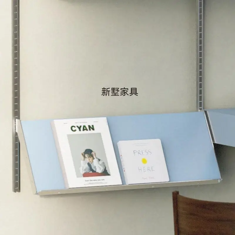 Household cream wind blue system rack, simple creative wall storage rack Internet celebrity art wall decoration rack