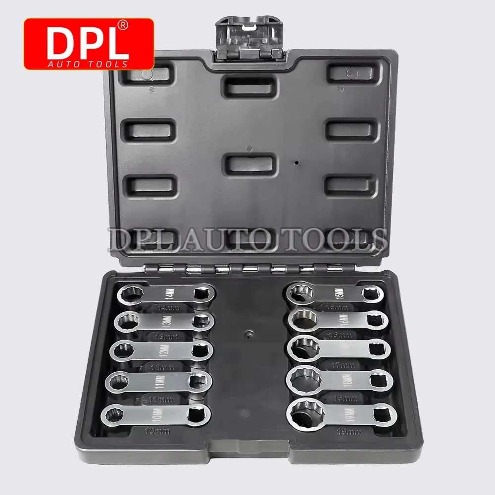 Klucz dynamometryczny 12-punktowy zestaw adapterów Napęd 3/8 Metryczny 10 szt. 10 mm - 19 mm
