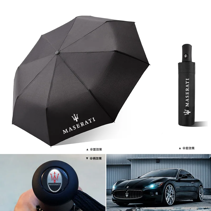 Car folding umbrella Portable automatic sunshade For Maserati Quattroporte Spyder Levante Coupe GranTurismo Auto Accessories