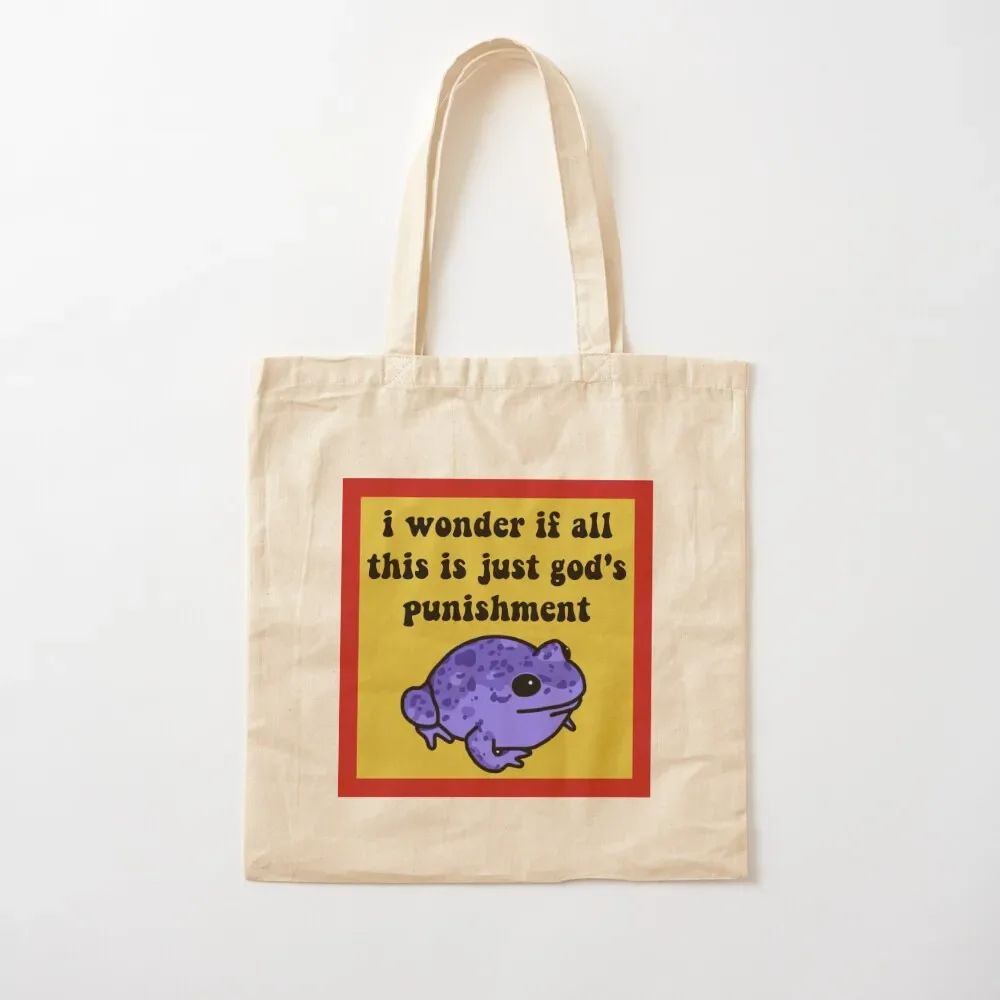 

God’s Punishment Frog Tote Bag Gift bag Custom bag Handbags Cloth