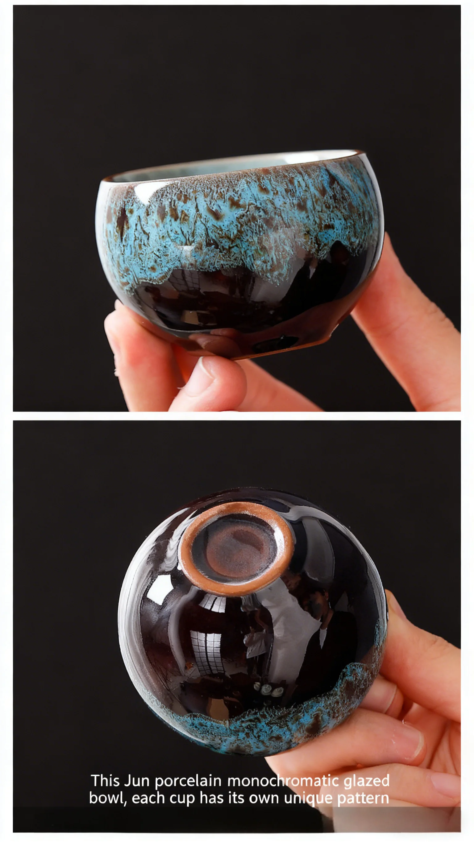 Five Elements Kiln Change Ceramic Tea Cup Set Chinese Kung Fu Porcelain Mugs Gift Box Packaging Coffee Tableware Eco-Friendly