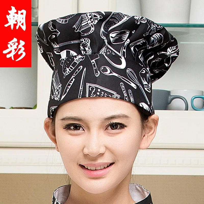 New Chef Hat Hotel Restaurant Ding Room Waiter Kitchen Chef A Tall Hat Adjustable Work Cap With Elastic