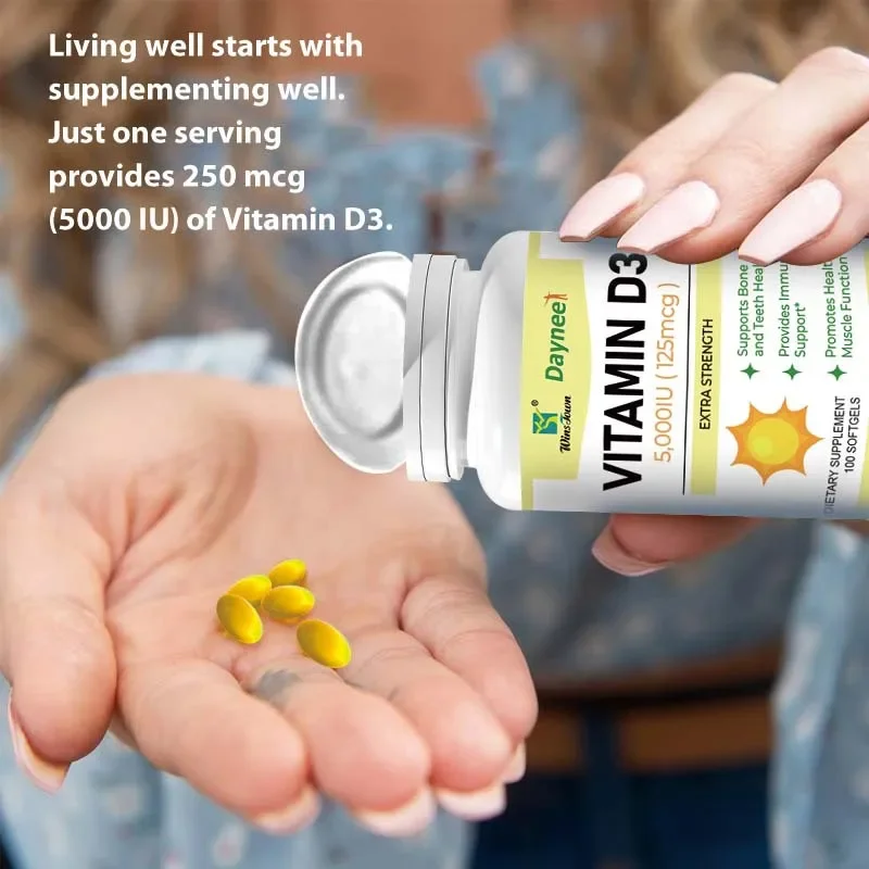 

Мягкие капсулы с витамином D3, предотвращающие остеопорозу, улучшают баланс тела, способствует росту, регулируют функцию иммунной системы.