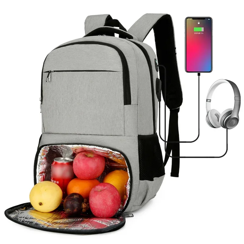 Outdoor Picnic Insulation Backpack Multifunctional PicnicTakeaway Meal Delivery Storage Bag Shoulder Cooler Bag Red Wine Ice Bag