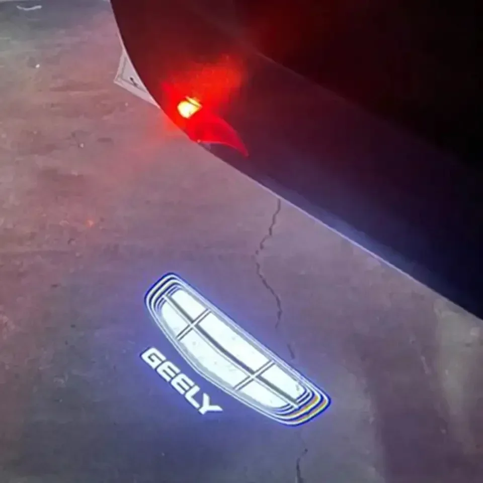 2PCS For GEELY Atlas OEM LED Car Welcome Light Door Logo Courtesy Lamp Projector Light for Geely Emgrand Atlas Boyue GL GS NL3