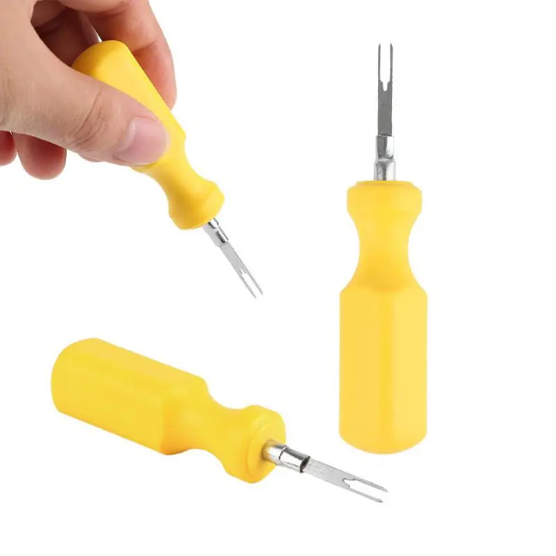 Set Car Plug Terminal Removal Tool Key Pin Extractor Puller 2mm 3mm Electrical Wire Connector With Handle Automotive Repair