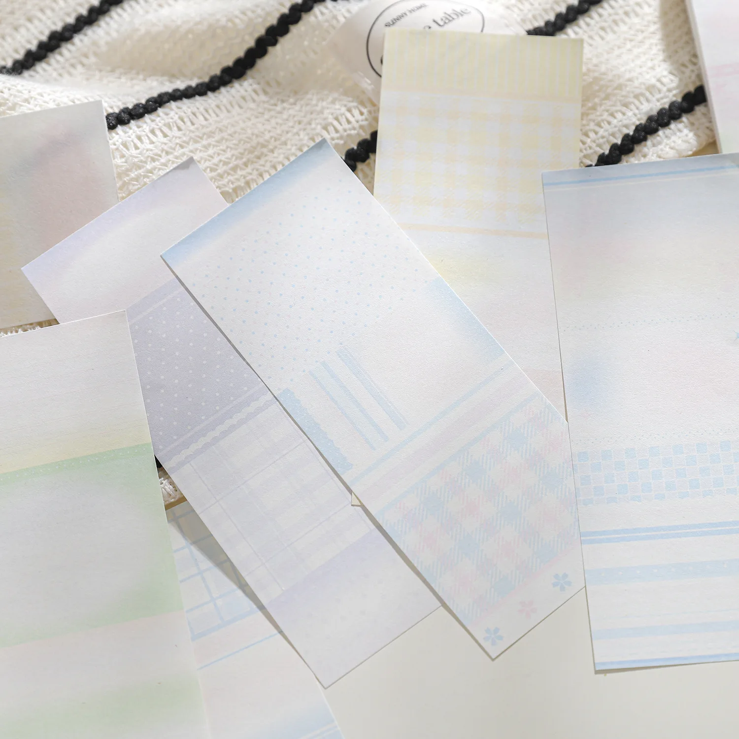 6packs/lot Memo Pads Material Paper Preface to Shallow Cherry Blossoms Junk Journal Scrapbooking Retro Background Decoration