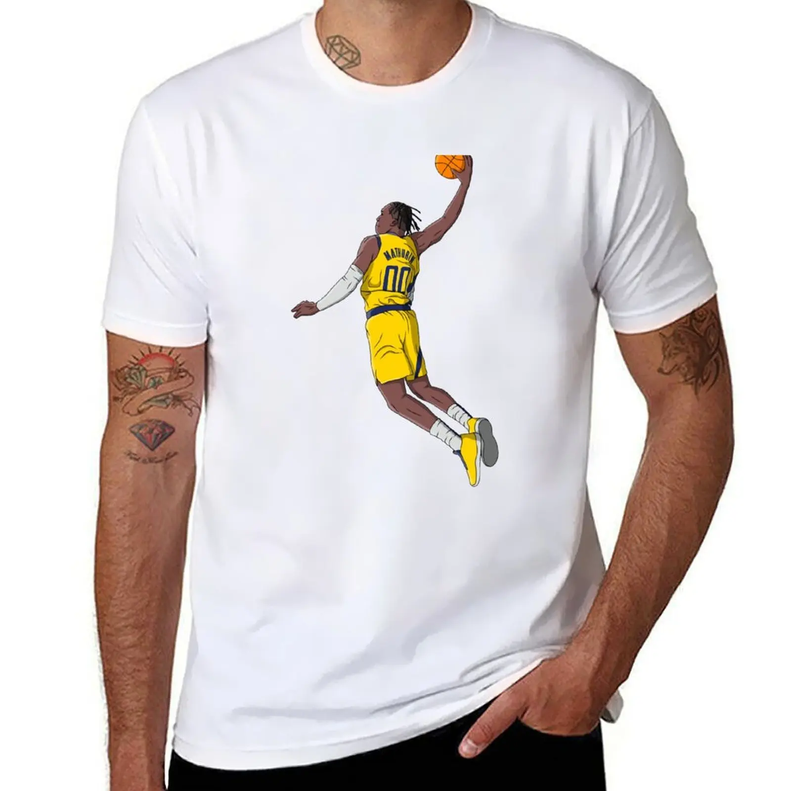 

Bennedict Mathurin - Indiana Pacers Basketball T-Shirt t shirts for man graphic tees t shirts designer T-Shirt