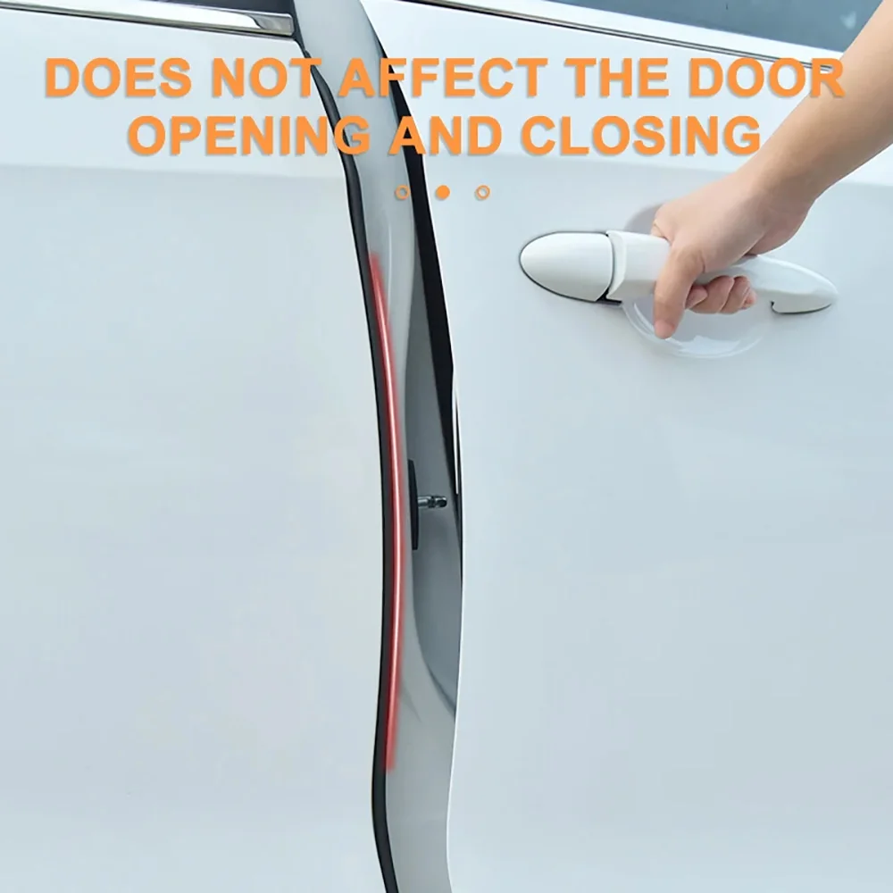 U Channel car Door Edge Guard Rubber Sealing Strip U Type Double-layers Black Insulation Door Frame Protector Sealing Trim Parts