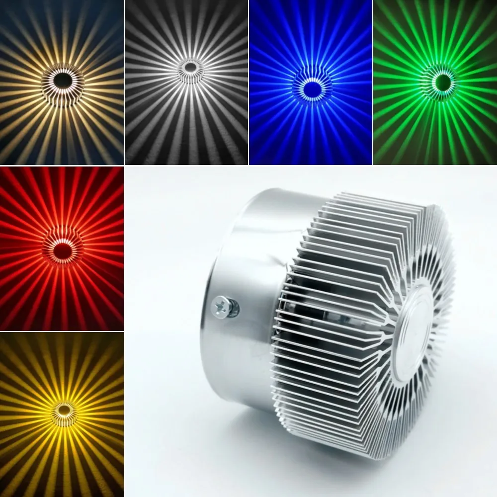 Creative LED Aisle Wall Lamps Aluminum Sunflower Corridor Bar KTV Background Wall Decoration RGB Atmosphere Light Discount Hot