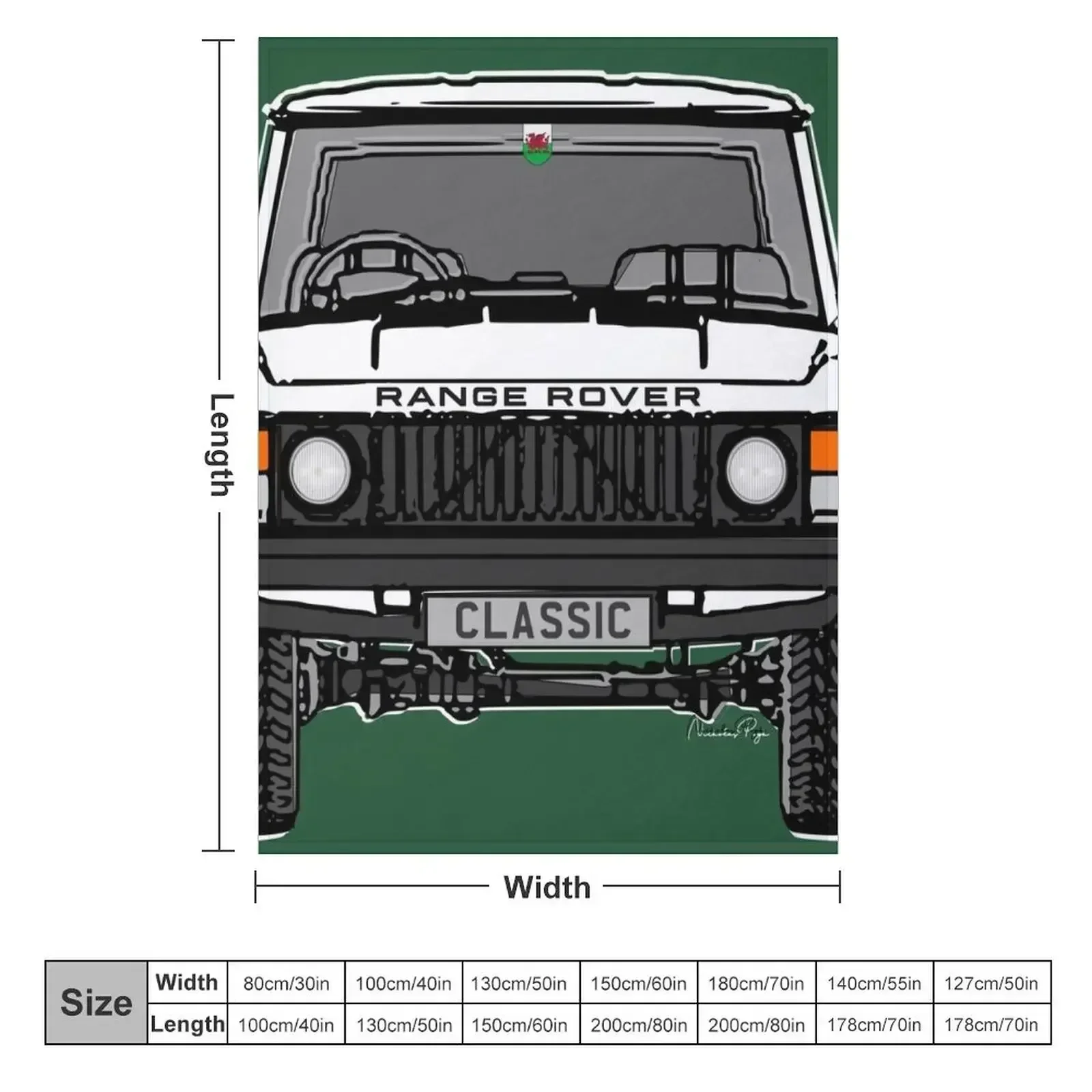 Old 4x4 Rover V8 White Throw Blanket For Baby Plaid Warm Beautifuls Blankets