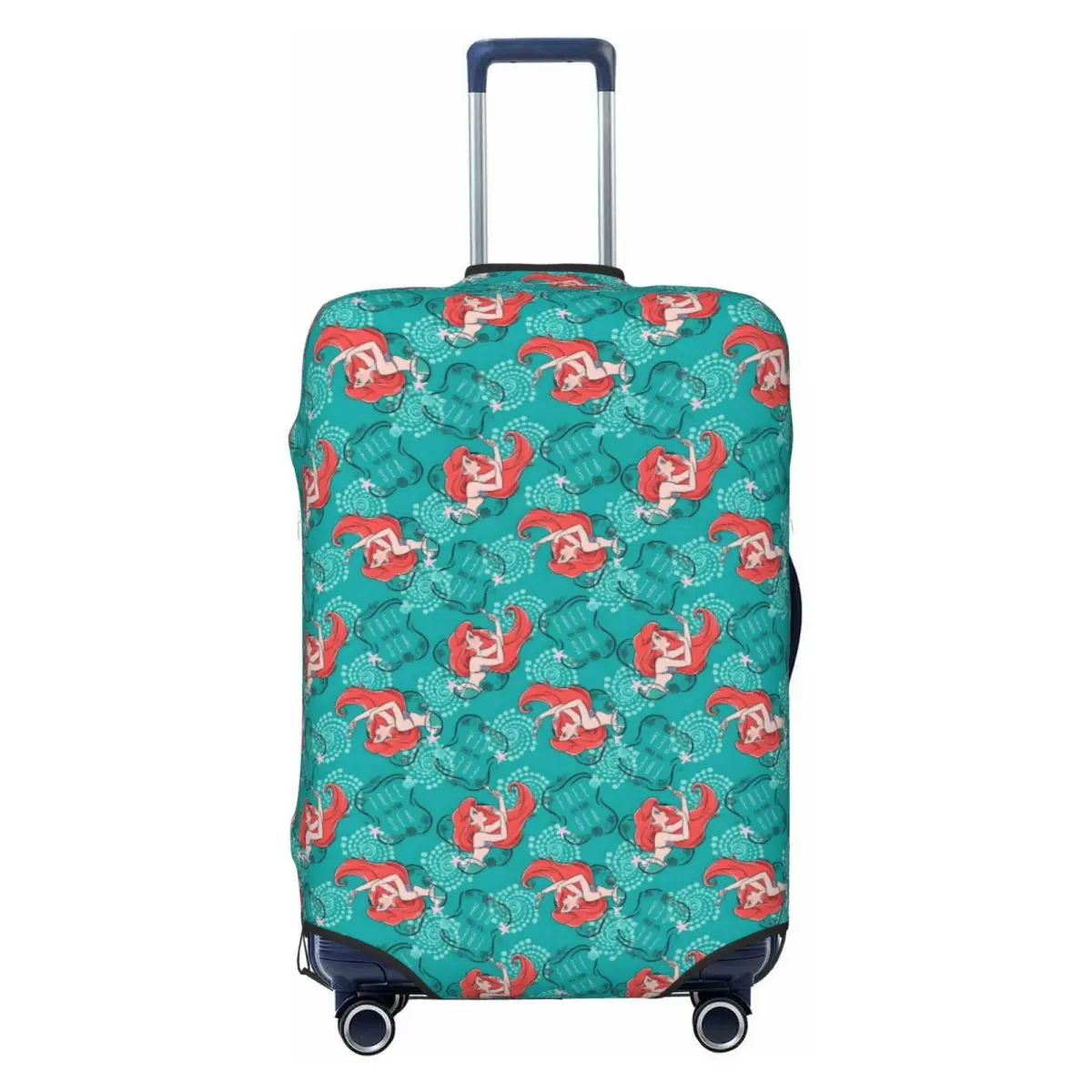 

Custom Funny The Little Mermaid Luggage Cover Protector Dust Proof Kawaii Princess Anime Travel Suitcase Covers