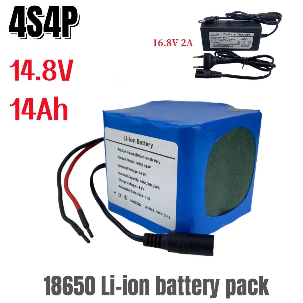 

4S4P 14,8 V 14Ah BMS перезаряжаемый литиевый аккумулятор 16,8 V 2A зарядное устройство для скутеров и Трехколесных велосипедов