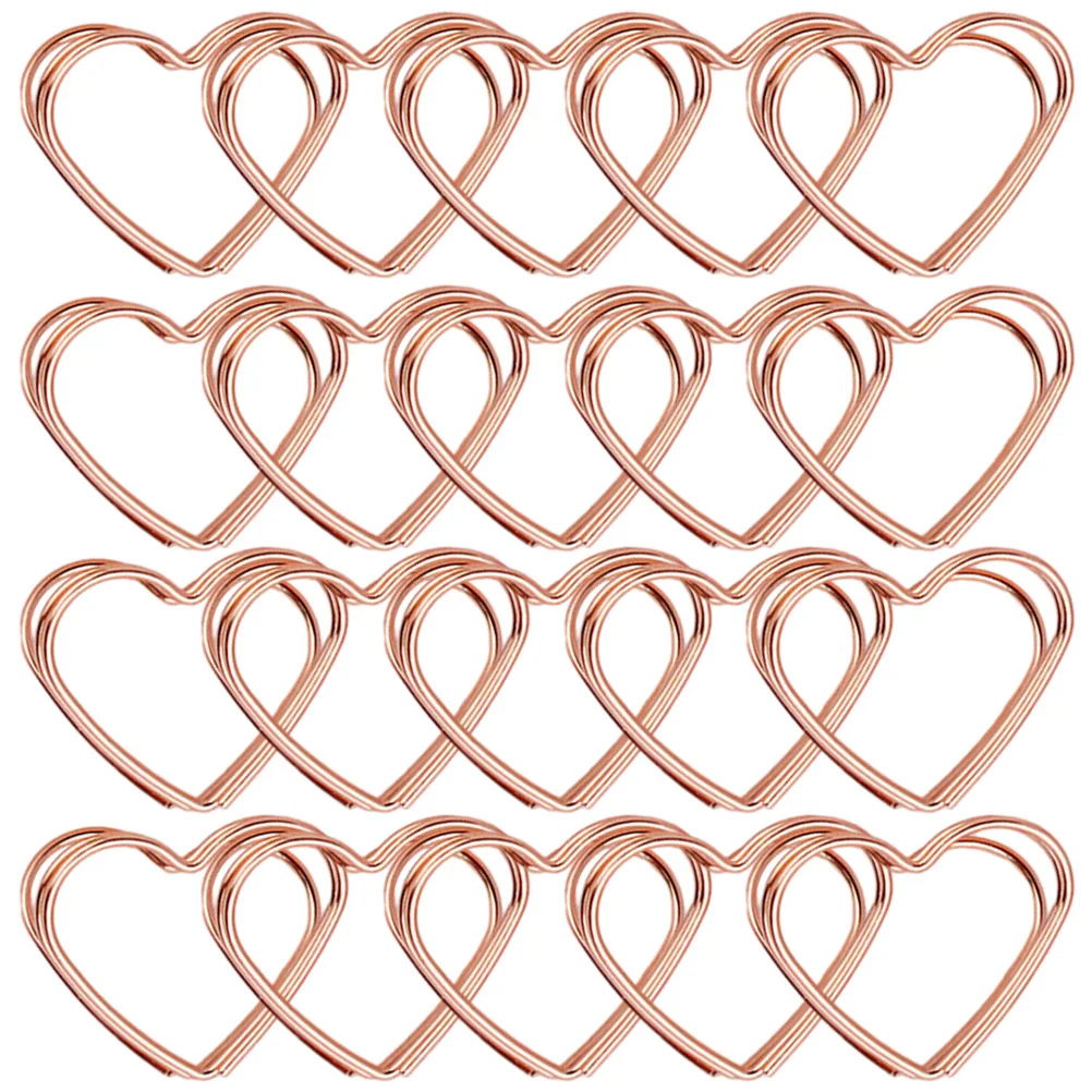 

32pcs Love Note Holder Metal Business Card Holders Photo Place Folder Gold Memo Clip Table Number Display