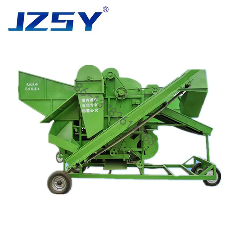 Hoge efficiëntie 5-8mu/h Pinda Picker/Picking Machine voor droge of natte pinda/automatische aardnoot verwijderen stro oogstmachine