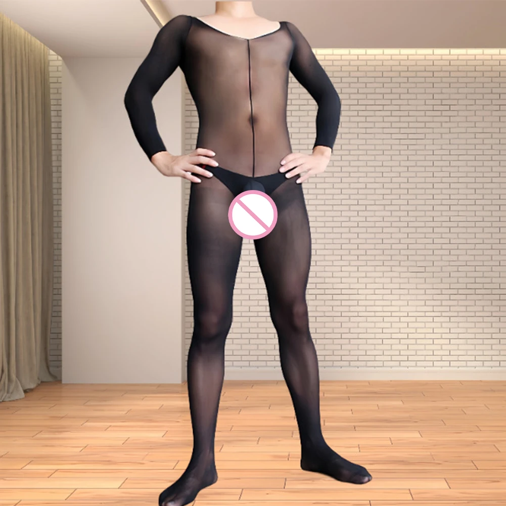 

Full Body Pantyhose Crotchless Pantyhose Bodysuit Lingerie See Through Sheer Underwear For Intimate Wear Brand New