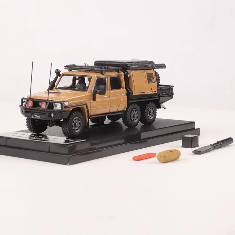 Autobots 1/64 kluzer lc79 zweireihige 6*6 modifizierte Offroad-Pickup-Legierung Auto Modell dekoration