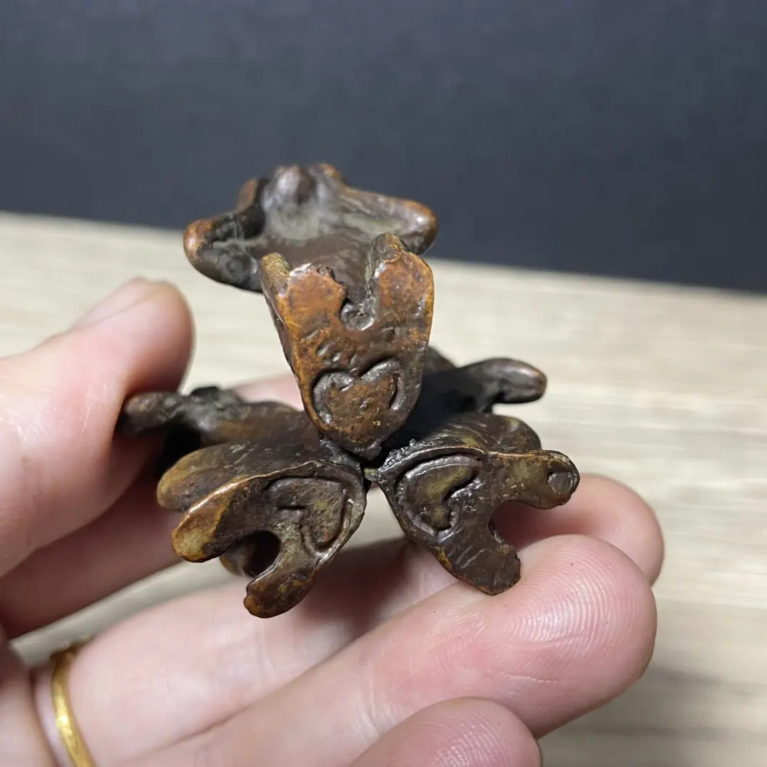 Three Wise Monkeys Brass Figurine See No Evil Hear No Evil Speak No Evil Vintage Bronze Tea Pet Desk Decoration