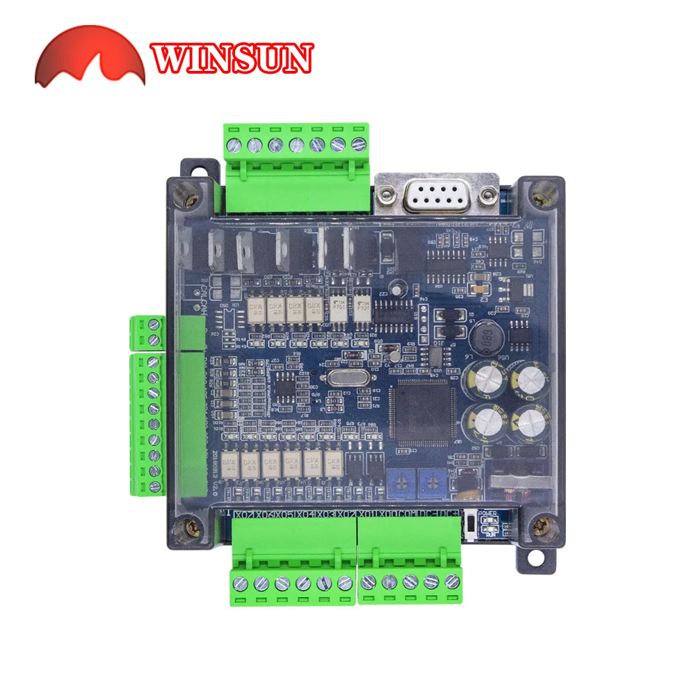 FX3U-14MR -14MT RTU PLC board 8 In 6 Out Anolog 6AD 2DA Modbus RS485 RTC Case Relay Transistor 6CH 3K count Board