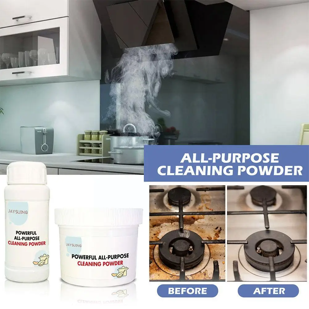 110/250g Powerful Kitchen Multifunctional Powder Cleaner Agent Powder Strong Kitchen Bubble Heavy Dirt Agent Extractor Clea R5F9