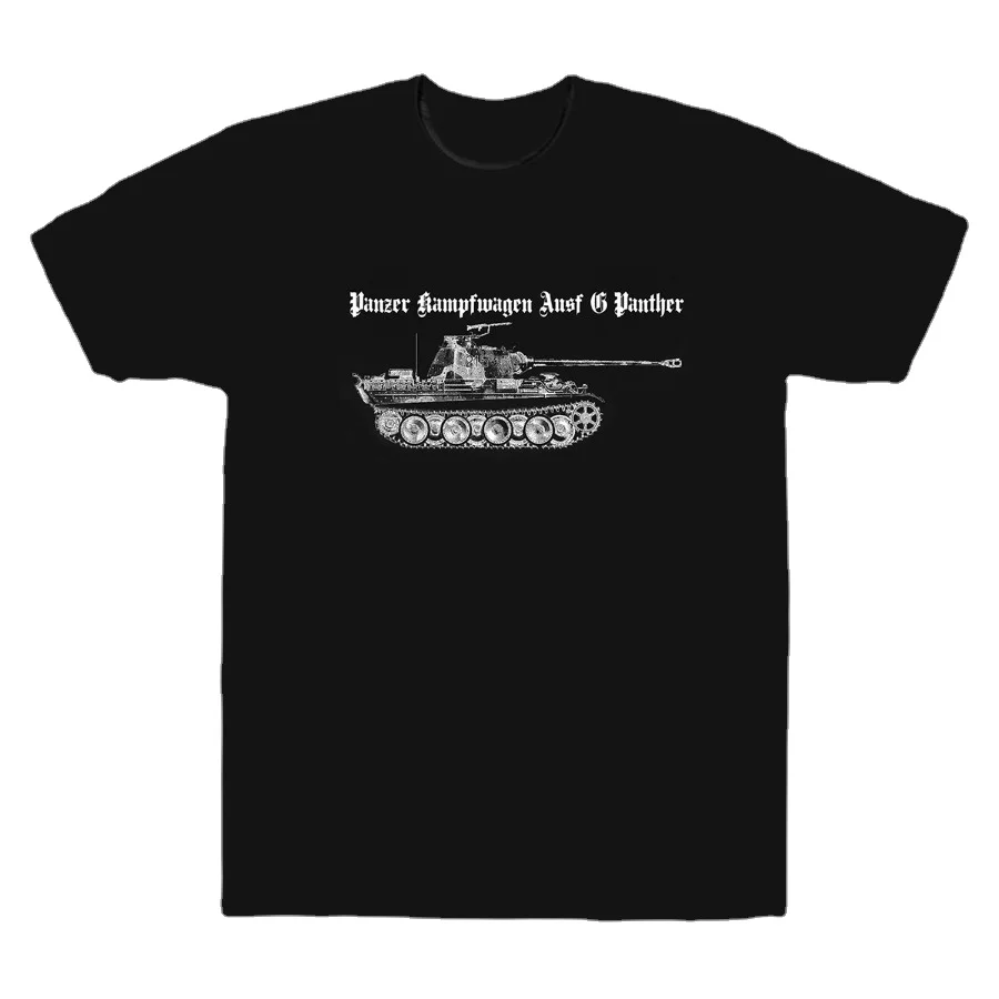 男性用半袖ラウンドネックtシャツ,pantherデザイン,german werhmacht,waffen,コットン,サイズS-3XL