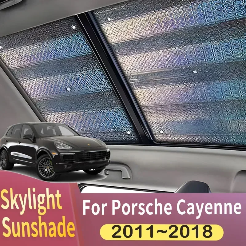 

Sunroof Sunshade Suitable For Porsche Cayenne 92A 2011~2018 2015 2017 E2 Car Panoramic Roof Heat Shield Window Sunshade Anti-UV