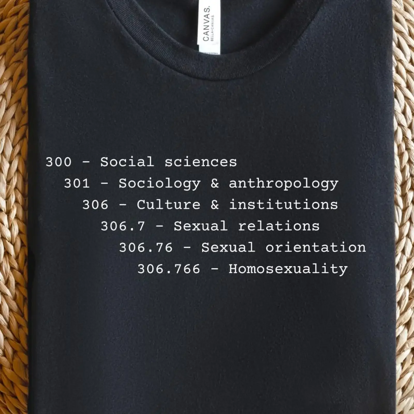 Dewey Decimal Librarian T Shirt LGBT Pride Bookworm vintage Washed homme Versatile Breathable Slightly streetwear fashion