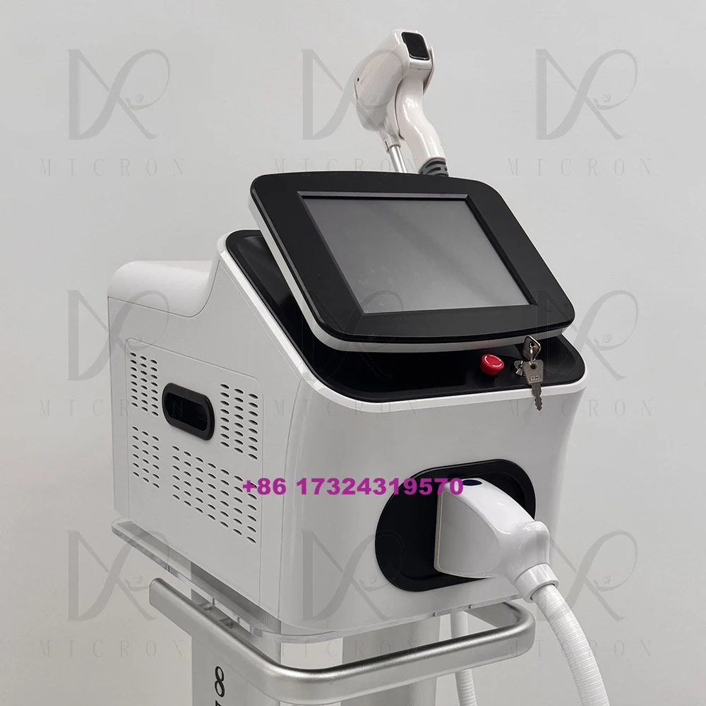 2000W 808 Diode Laser Hair Removal Machine - 755nm, 808nm, 1064nm Triple Wavelength Ice Platinum Titanium Painless Hair Removal