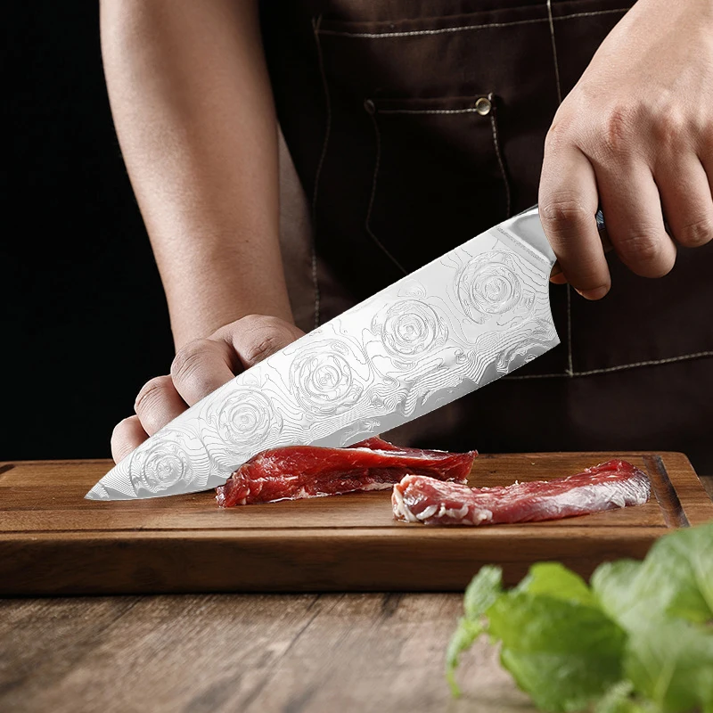 Pisau Dapur Baja Damaskus Jepa - Japanese Electronics Gadgets ulasan dan harga