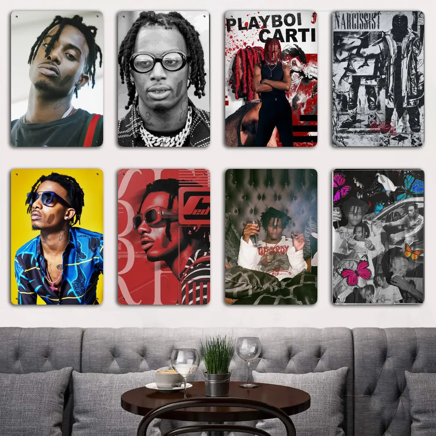 playboi carti Tin Metal Plaques and Signs Wall Decor, Captain Poster, Vintage Decor, Bar, Pub, Club, Wall Decoration