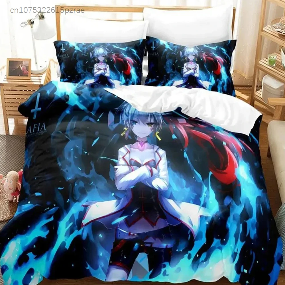 Anime Pixiv Fantasia T Bedding Set Duvet Cover Bed Set Quilt Cover Pillowcase Comforter King Queen Size Boys Adult Bedding Set