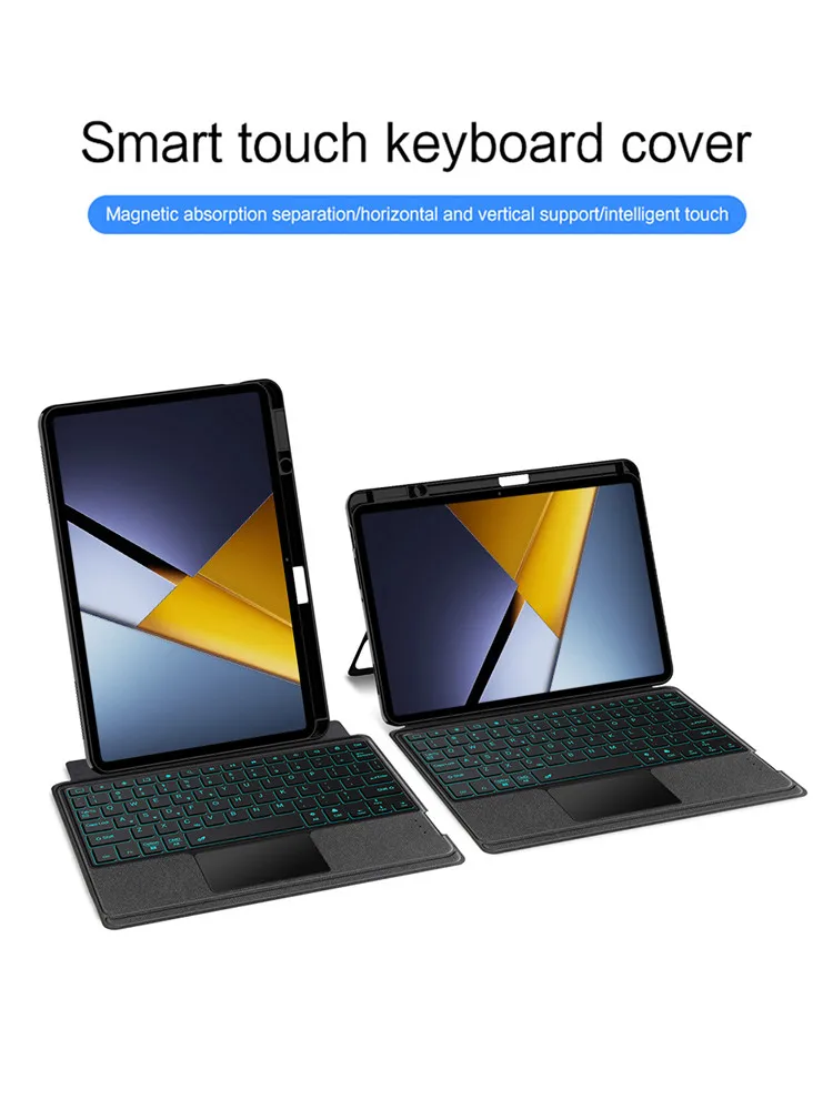 TouchPad Tastatur Für Xiaomi Poco Pad X1 2025 Fall für XiaoMi Pad 7 8 Mipad 7 8 Pro 11,2 "Tablet Smart Tastatur Abdeckung Stift Halter