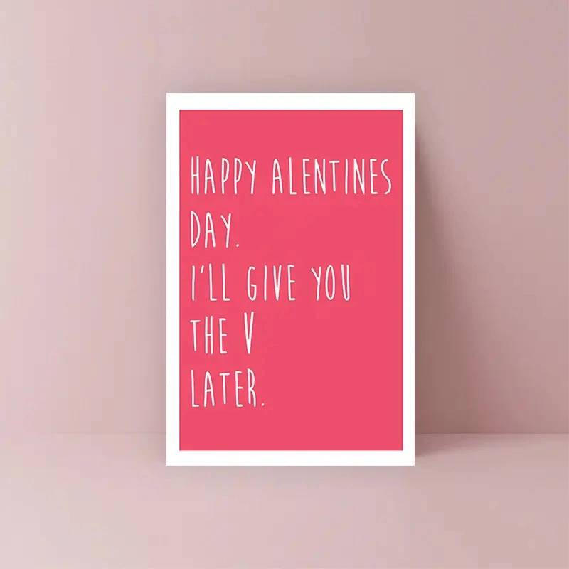 1 pc One Funny Creative Valentine\'s Day Greeting Card Funny Valentine Card, Valentines Card For Him,Happy Alentines,