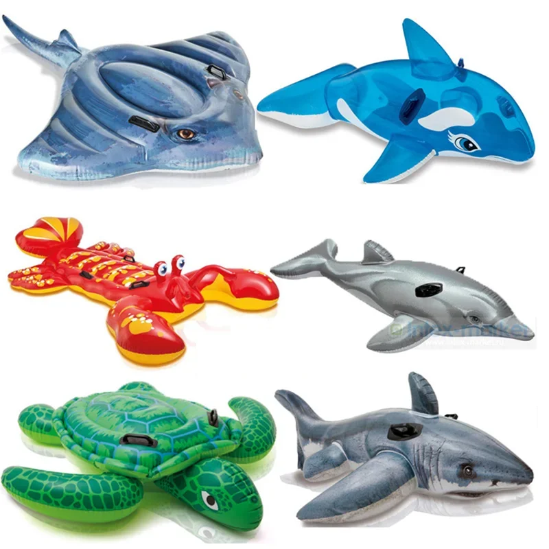 Inflables Toy Swimming Pool Children Inflatable Water Toy Animal Mount Mount Pool  Animal Shark Unicorn Pool Assesories Rafts