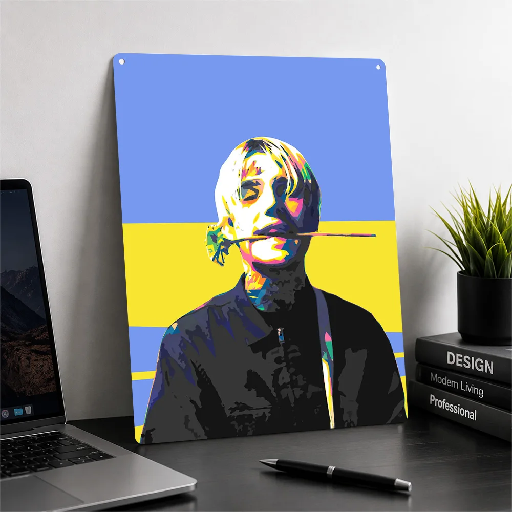 Lil Peep Pop Art Portrait 3D Texture Metal Poster Customized Wall Art Tin Sign Gift for Mancave Vintage Decor Room Bedroom Stuff