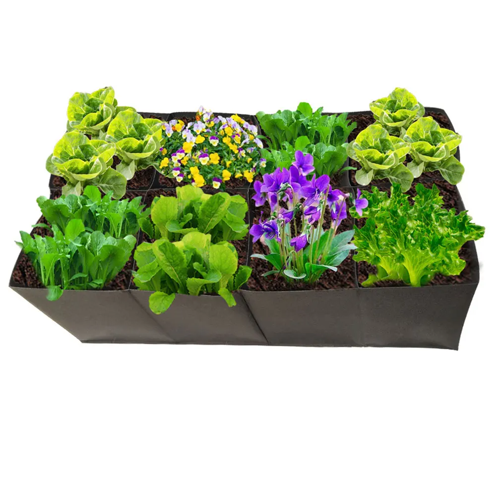 

Planting Bag Grow Bag Rectangle Non-woven Fabric Gardening Nursery Pouch Container Supply