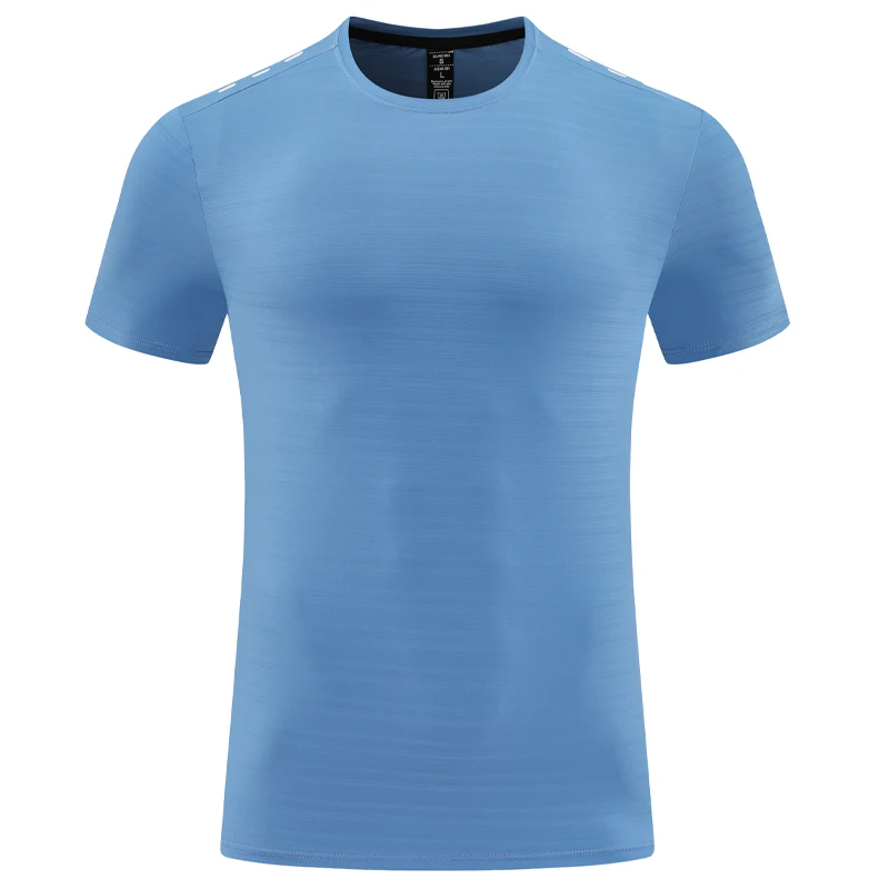 

Рубашки для бега на открытом воздухе, модная дышащая тренировочная сетка для фитнеса и спорта, походная футболка с короткими рукавами, быстросохнущая футболка из полиэстера для тренировок