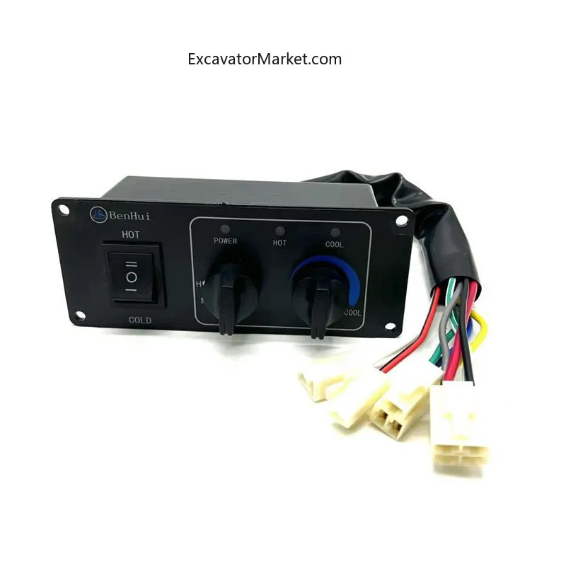 

For excavator parts Shanhe Intelligent Zoomlion ZE60 65 80 85E Air Conditioning Controller Panel Switch Assembly