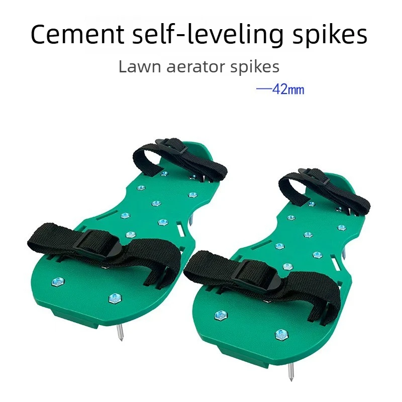 

Garden Soil Loosening Spike Shoes, Anti-Slip Spiked Shoes for Floor Paint & Epoxy Self-Leveling, Lawn Grass Spike Shoes