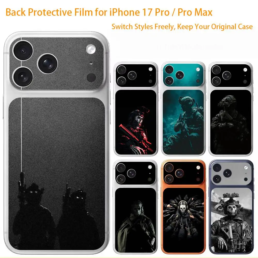 

Army special forces 3D Full Body Skin Decal for iPhone 17/Pro/Pro Max Color Rear Protective Sticker