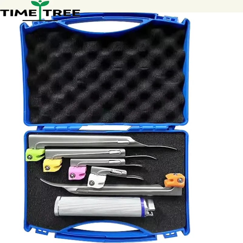 

Medical veterinary anesthesia oral mirror LED tracheal intubation direct animal laryngoscope throat examination tool