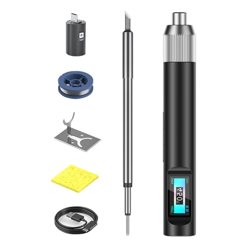 

Soldering Iron 100W High Power with 3 Speed Temperature Adjustment C245+C470 Tip