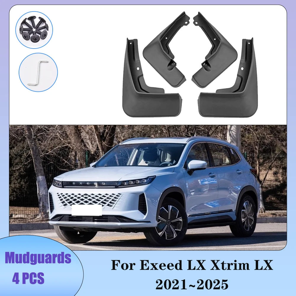 

Для Exeed LX Xtrim LX 2021 ~ 2025 2022 2023 2024 автомобильные колеса, брызговики, брызговики, защита крыльев, брызговики, аксессуары