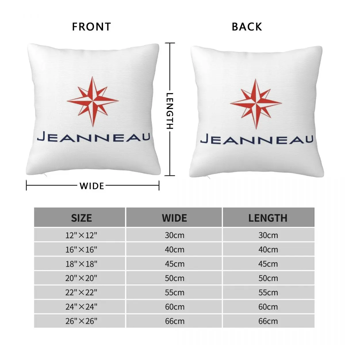 Jeanneau Yachts Square Pillowcase Pillow Cover Cushion Decor Comfort Throw Pillow for Home Sofa