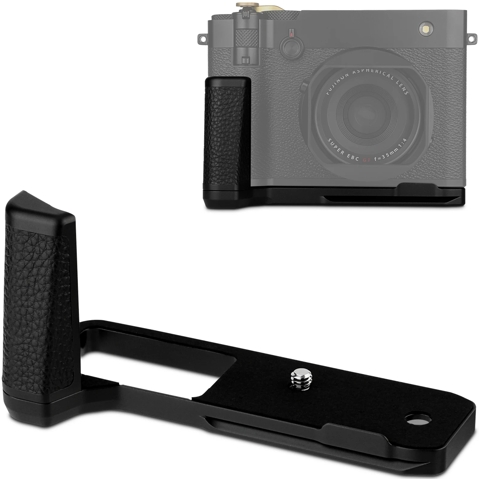 Haoge Handle HandGrip for Fujifilm GFX100RF Camera Body L-Shape Grip Bracket HG-GFXRF-B Black With Arca-Swiss Standard Plate