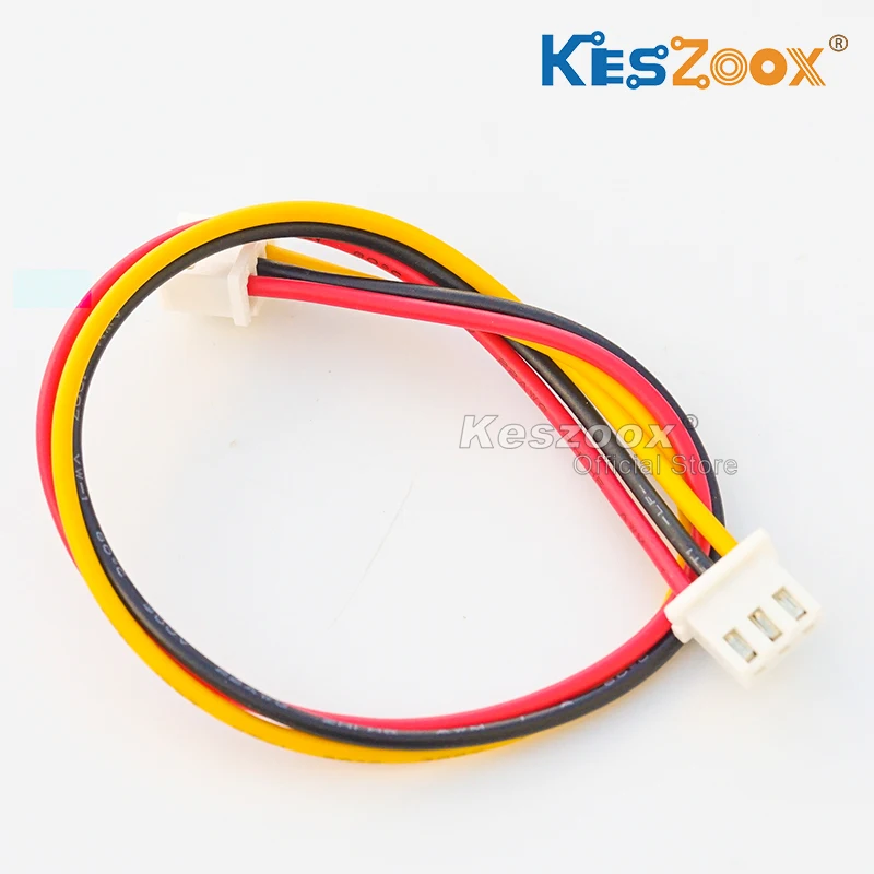 Keszoox JST XHP-3 XH 2.54mm 3Pin Female Housing With Length of 10-100cm 22AWG Wire【Support Customized】